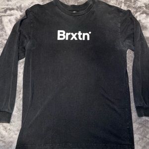 Brixton Vintage Wash Black Graphic L/S